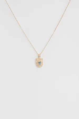 Collier Totem Trillian en Aigue-Marine et Diamants