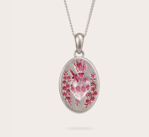 Collier COEUR ROSE