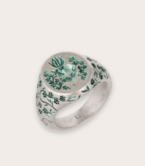 Bague COEUR VERTE